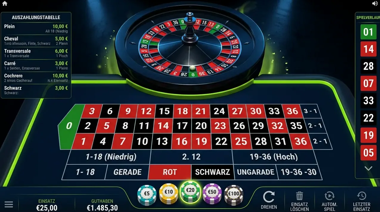 Tischspiele & Video Poker — Beef